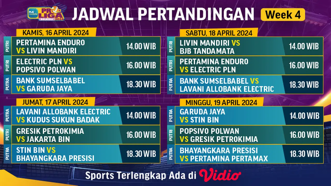PLN Mobile Proliga 2024 Pekan Keempat