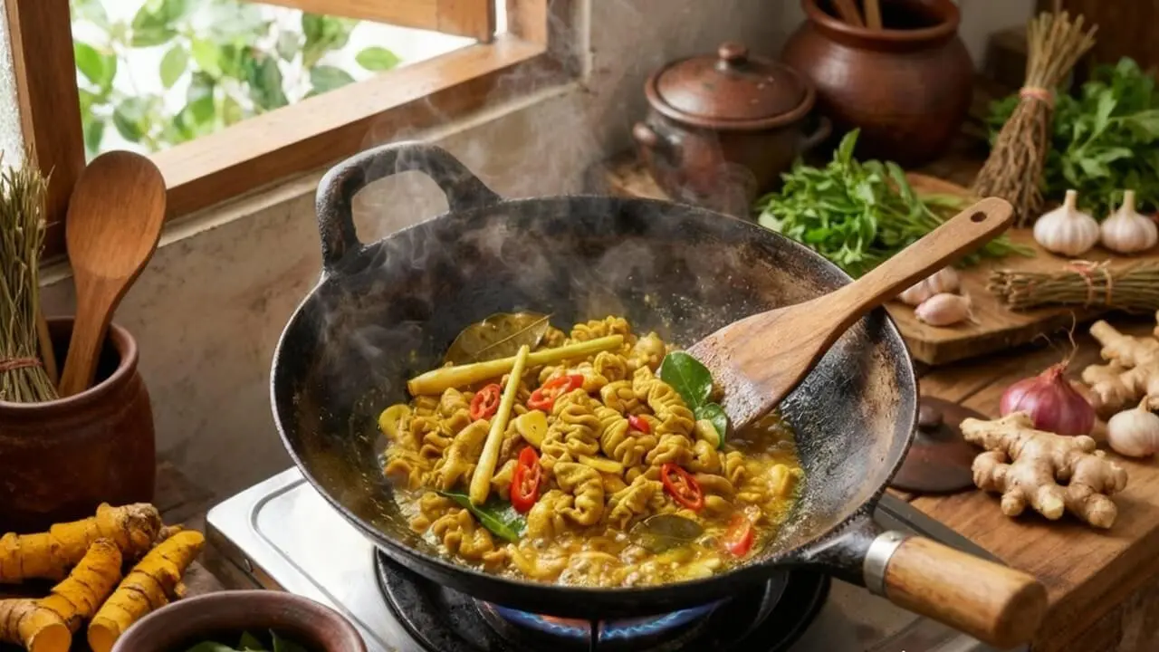 Resep Usus Bumbu Kuning