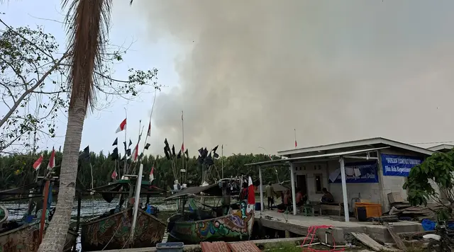 Asap Kebakaran TNWK makin Tebal, Ranting Gosong Serbu Permukiman
