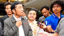 Wakil Ketua DPRD DKI Jakarta Abraham Lunggana memberikan keterangan pers usai diperiksa Bareskrim Polri terkait dugaan korupsi pengadaan alat printer dan scanner (3D) pada 25 SMAN/SMKN di Jakarta Barat, Senin (15/6/2015). (Liputan6.com/Yoppy Renato)