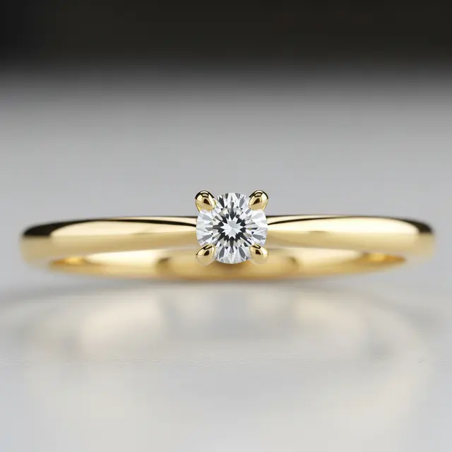 Cincin Emas Kecil tapi Tampak Mewah di Jari