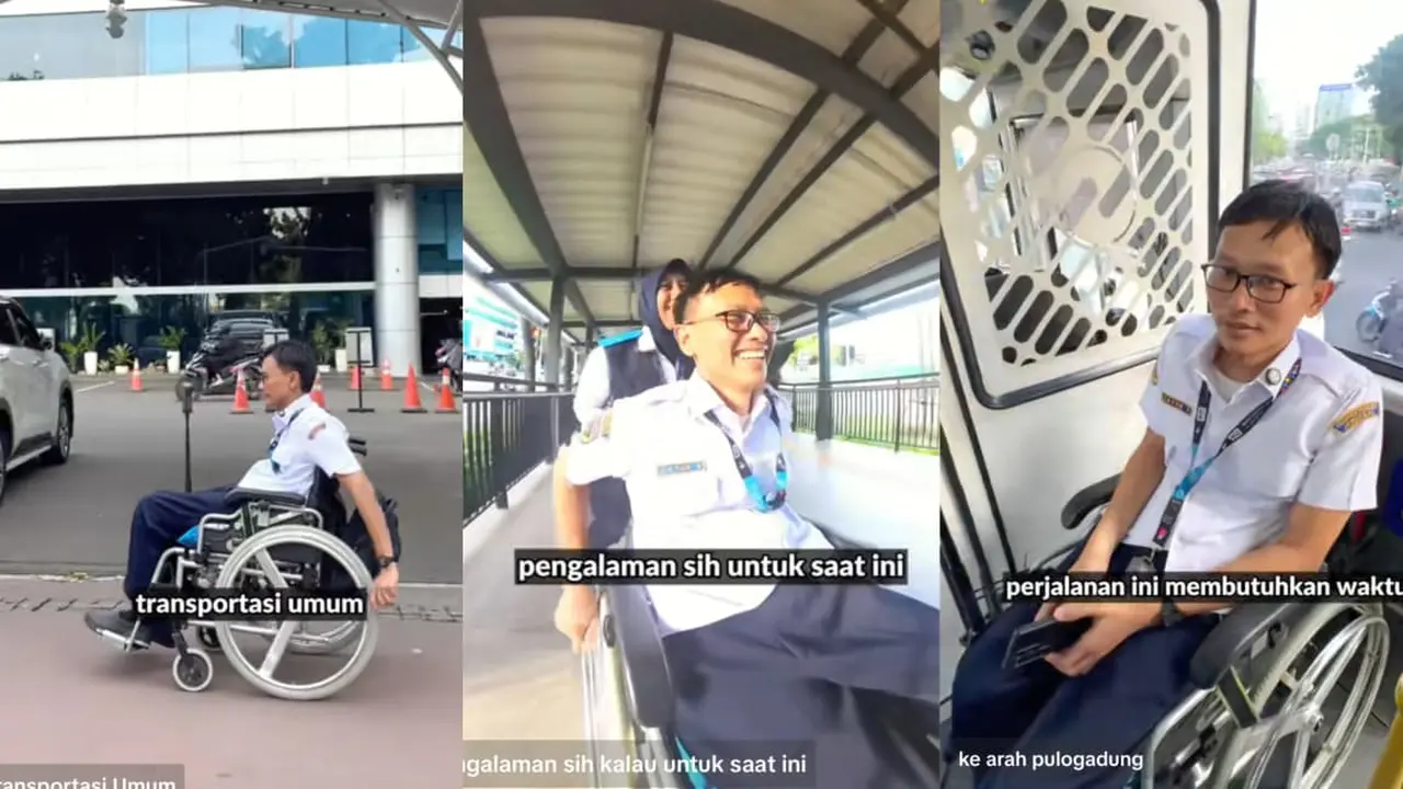 Intip Cara Ketua Tim Inklusif Kemenhub Pengguna Kursi Roda Manfaatkan Moda Transportasi untuk Pergi dan Pulang Kantor