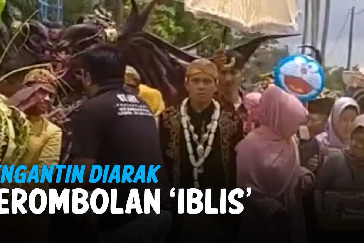 VIRAL, PENGANTIN DIARAK GEROMBOLAN IBLIS