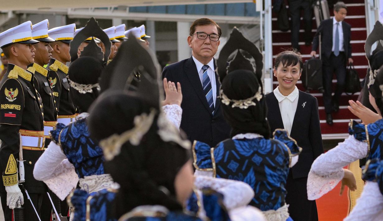 Presiden Prabowo Subianto dan PM Jepang Shigeru Ishiba akan melakukan pertemuan bilateral. (BAY ISMOYO/AFP)