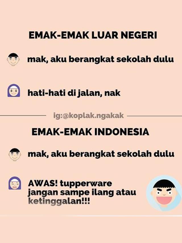 Beda Emak-Emak Lokal vs Emak Luar Negeri ala Warganet, Siap-Siap Ketawa Geli
