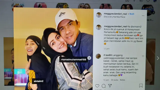 Unggahan Meggy Wulandari. (Foto: Instagram @meggywulandari_real)