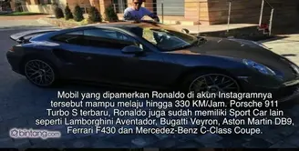 Bintang Real Madrid kalah bersaih dengan Lionel Messi dalam ajang anugerah pemain terbaik dunia Ballon d'Or. Untuk menutupi kekecewaanya itu, Ronaldo membeli mobil Porsche 911 Turbo S terbaru seharga 146 Ribu Poundsterling atau sekitar 2,9 Milliar Ru...