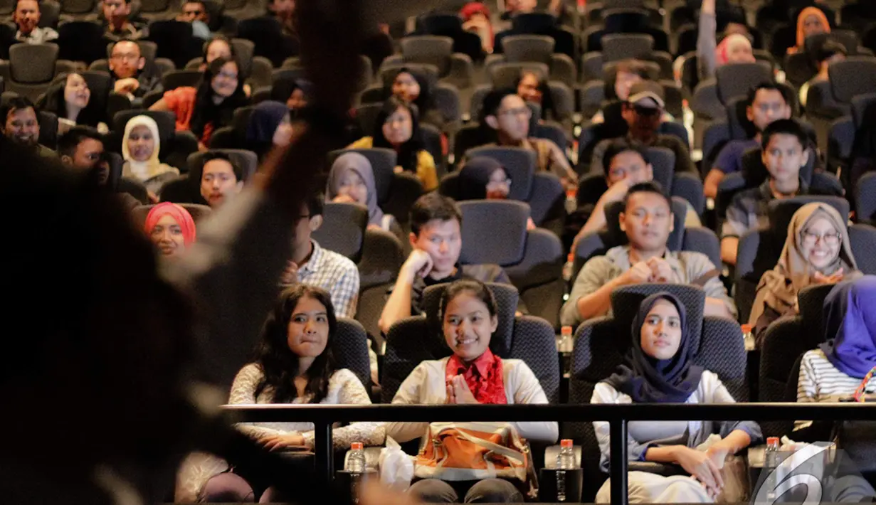 Suasana di dalam bioskop saat film Doraemon akan diputar, Blitz Megaplex, Jakarta (13/12/2014). (Liputan6.com/Faizal Fanani)