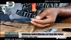 Deny Lucky warga Desa Karang Gayam, Sidoarjo, Jawa Timur, sudah sebulan ini menggeluti kerajinan kacamata dengan bingkai berbahan dasar kain jins bekas. Usaha kerajinan unik digeluti sejak usaha kulinernya tutup akibat dampak pandemi Covid-19.