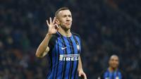 1. Ivan Perisic – Winger timnas Kroasia ini menjadi andalan I Nerazzuri untuk membongkar pertahanan lawan. Selain mahir dalam memberikan umpan, Pemain berusia 28 tahun juga piawai dalam mencetak gol. (AP/Antonio Calanni)