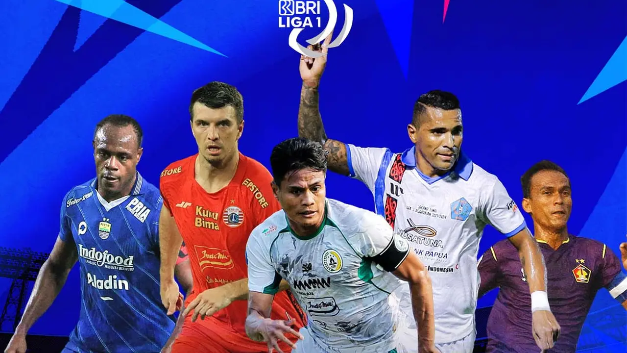 BRI Liga 1 - Victor Igbonefo Persib), Beto Goncalves (PSBS), Odrej Kudela (Persija), Faris Aditama (Persik), Fachruddin Aryanto (PSS)