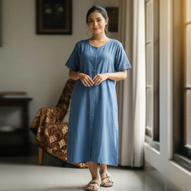 Model Daster Kancing Depan