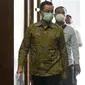 Terdakwa kasus korupsi Bantuan Sosial (Bansos) Covid-19 yang juga mantan Menteri Sosial Juliari Batubara saat jeda sidang di Pengadilan Tipikor, Jakarta, Senin (10/5/2021). Sidang lanjutan tersebut beragendakan mendengar keterangan empat orang saksi. (Liputan6.com/Helmi Fithriansyah)