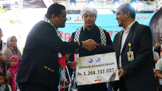 Donasi yang terkumpul lewat konser kemanusiaan ini mencapai Rp 1,3 Miliar.