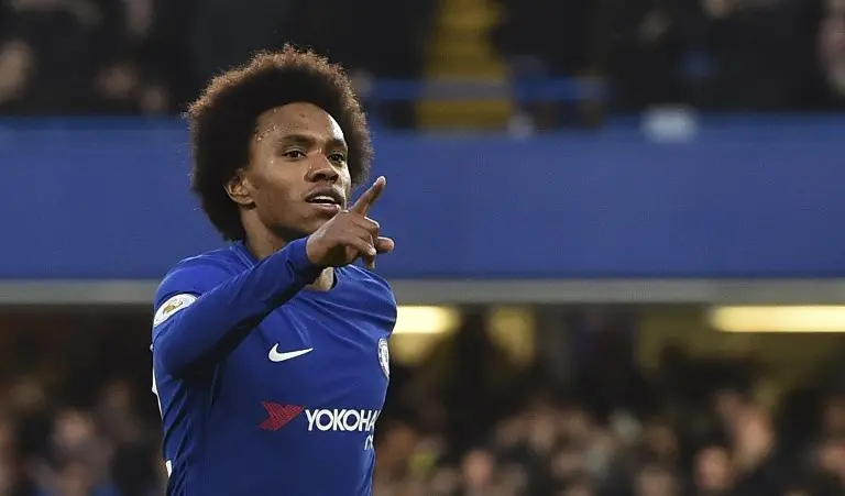 Gelandang Chelsea Willian (AFP/Glyn Kirk)