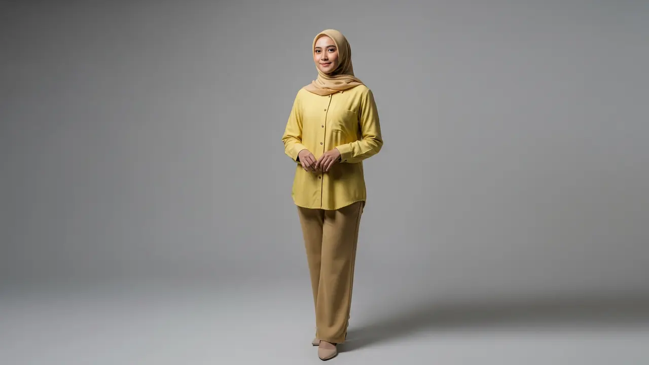 Baju Lemon Cocok dengan Jilbab Warna Apa