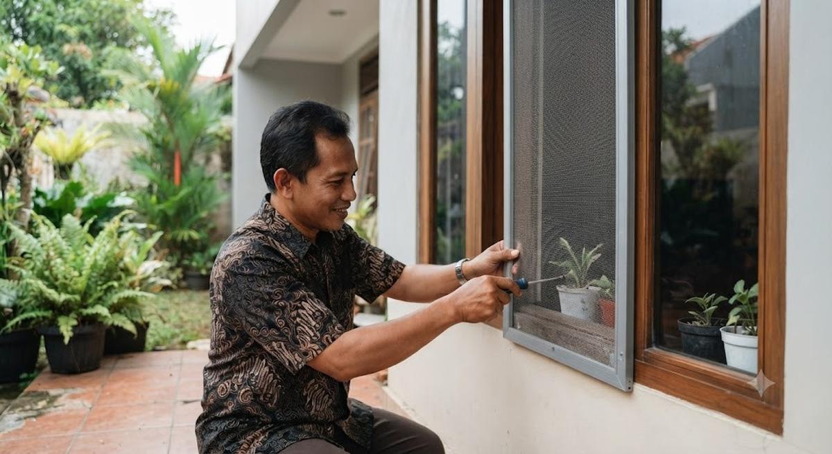 Tutup Akses Masuk ke Dalam Rumah (AI Generated)