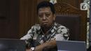 Terdakwa dugaan suap jual-beli jabatan di lingkungan Kemenag, M Romahurmuziy saat menjalani sidang lanjutan di Pengadilan Tipikor, Jakarta, Rabu (27/11/2019). Sidang mendengar keterangan dua orang saksi, Roziqi dan Abdul Wahab. (Liputan6.com/Helmi Fithriansyah)