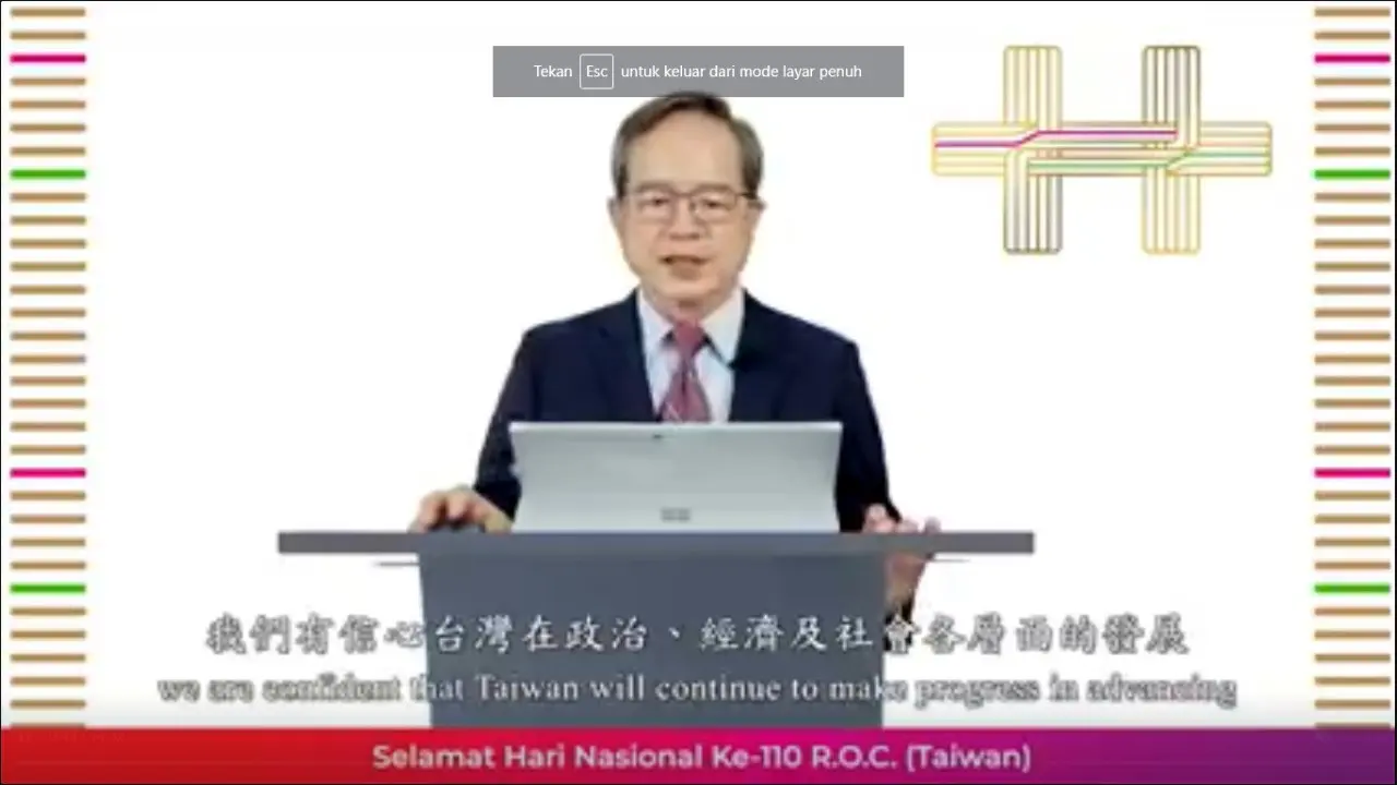 Ketua TETO, John Chen (Sumber: Liputan6.com - Facebook / Taiwan di Indonesia)