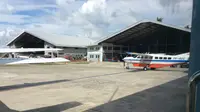 Hanggar Pesawat AMA di Bandara Udara Jayapura