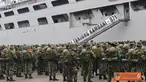 Citizen6, Surabaya: KRI Tanjung Kambani-971 yang dikomandani Letkol Laut (P) Dadang Somantri ketika embarkasi pasukan TNI AD dalam Ancab tahun 2012, di dermaga pelabuhan umum Gapura  Surya, Surabaya, pekan lalu. (Pengirim: Dispenkolinlamil).