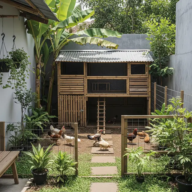 9 Desain Halaman Belakang Rumah Kecil untuk Pelihara Ayam, Nyaman dan Aman
