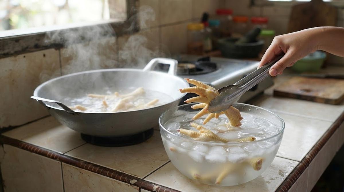 Cara Mengupas Kulit Ceker Ayam