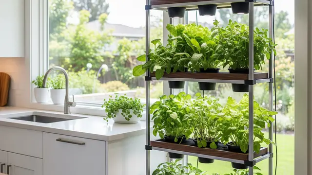Model Kebun Sayur Rumahan yang Menyatu sama Dapur