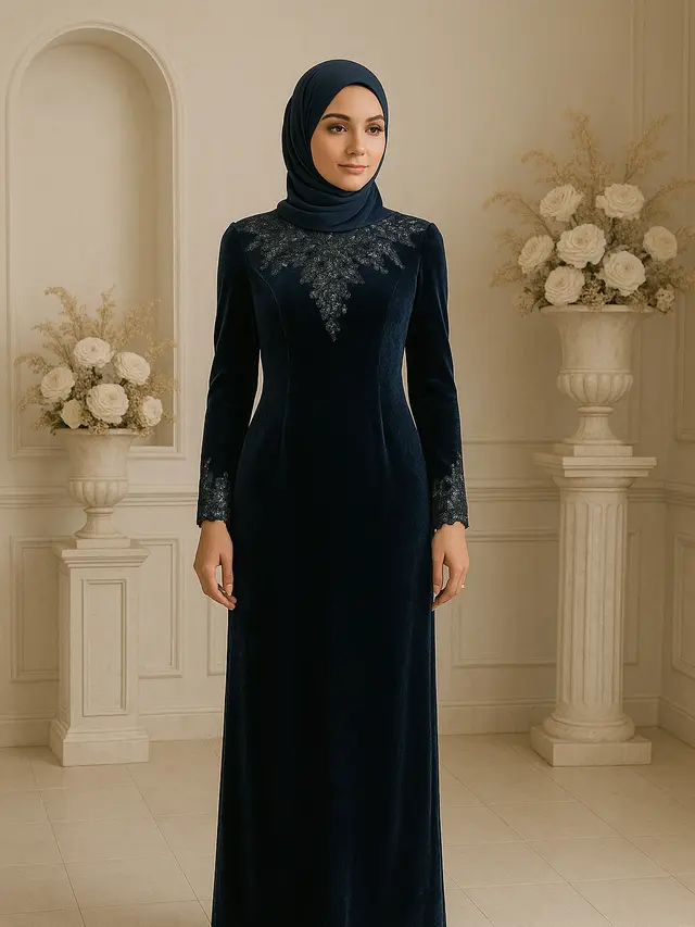 Inspirasi Dress Muslimah Kekinian yang Cocok Buat Pesta