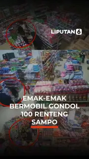Emak - Emak Bermobil Gondol 100 Renteng Shampo