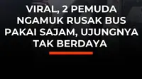Video dua pemuda diduga mengintimidasi dan merusak bus ALS menggunakan obeng dan gunting viral di media sosial. Keduanya kini diamankan polisi untuk menjalani pemeriksaan lebih lanjut.