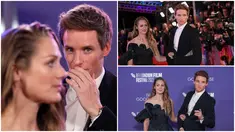 Foto kolase saat aktor Inggris Eddie Redmayne dan istrinya Hannah Bagshawe menghadiri pemutaran perdana film 'The Good Nurse' pada acara London Film Festival di London, Inggris, 10 Oktober 2022. (ISABEL INFANTES/AFP), (Photo by Vianney Le Caer/Invision/AP), (Photo by Scott Garfitt/Invision/AP)