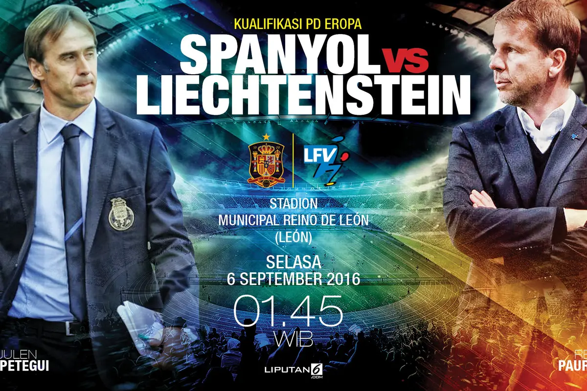 Prediksi Spanyol vs Liechtenstein