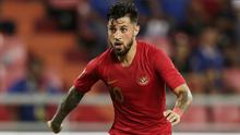 Gelandang Timnas Indonesia, Stefano Lilipaly, berlari saat melawan Thailand pada laga Piala AFF 2018 di Stadion Rajamangala, Bangkok, Sabtu (17/11). Thailand menang 4-2 dari Indonesia. (Bola.com/M. Iqbal Ichsan)