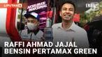 Gaya Raffi Ahmad saat Mengisi BBM Pertamax Green Sendiri