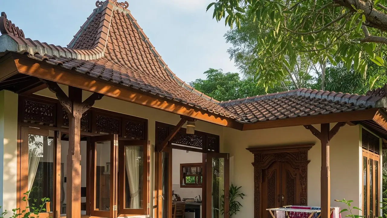 Desain Rumah Kecil Ukuran 6x9 Meter dengan Atap Limasan