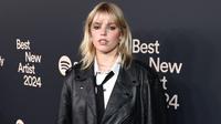 Rene&eacute; Rapp menghadiri Pesta Artis Baru Terbaik 2024 Spotify di Paramount Studios pada 1 Februari 2024 di Los Angeles, California. (Phillip Faraone/GETTY IMAGES NORTH AMERICA/Getty Images via AFP)