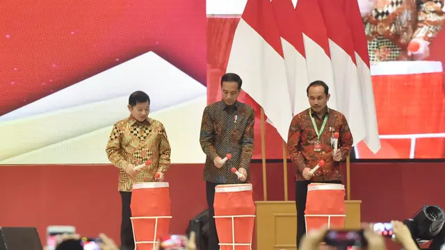 Presiden Joko Widodo  saat membuka Rapat Koordinasi Nasional Pengadaan Pengadaan Barang/Jasa Pemerintah Tahun 2019 di Plenary Hall Jakarta Convention Center, Rabu (6/11/2019). Foto: Rusman - Biro Pers Sekretariat Presiden