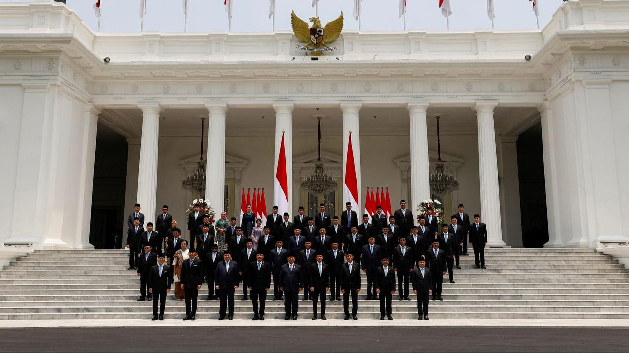 Prabowo lantik menteri di Istana Kepresidenan