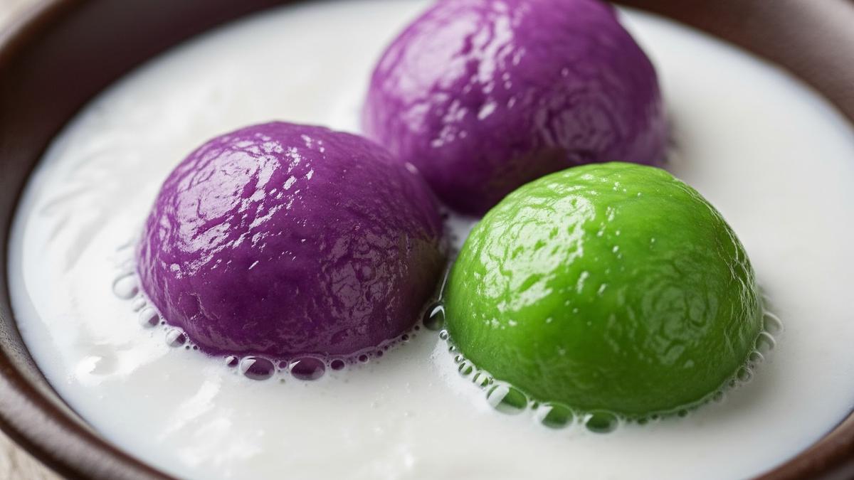 Cara Bikin Kue Putri Mandi Pandan &amp; Ubi Ungu, Kenyal dengan Fla Santan