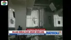 Stasiun LRT Jakabaring rusak akibat hujan dan angin kencang yang melanda Palembang pada Sabtu (27/10) sore.