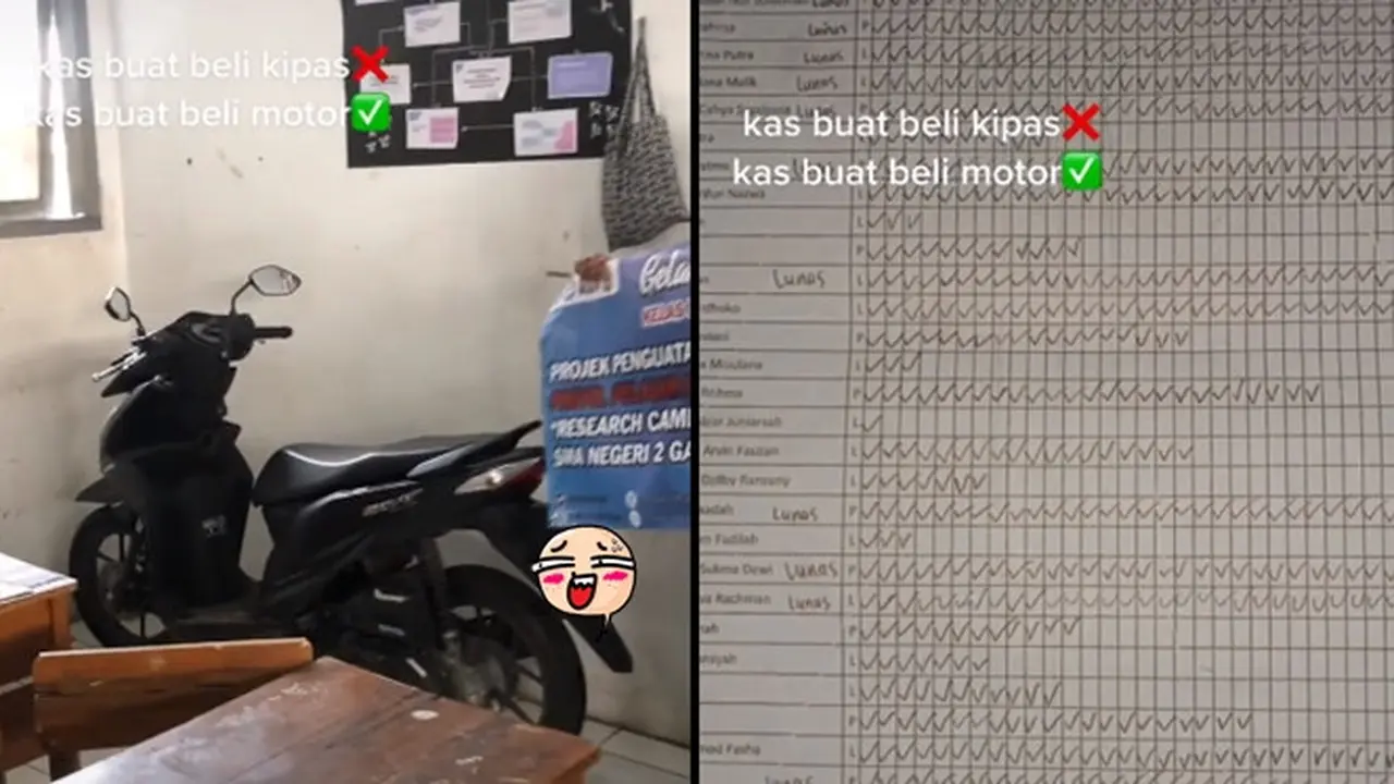 Rutin Bayar Sampai Bisa Beli Motor, Uang Kas Siswa Kelas SMA Ini Ditaksir Jutaan