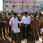 Kementerian Pertanian mencanangkan tanam jagung perdana di Kabupaten Pringsewu, Lampung, pada Selasa (4/9/2018) dengan melibatkan beberapa pesantren.