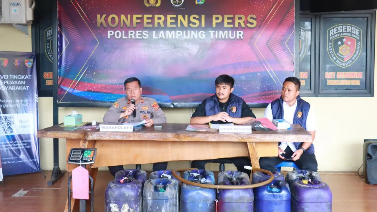 Polisi Bongkar Modus Penimbunan Solar Subsidi di Lampung Timur, 2.000 Liter Disita dan 3 Pelaku Diringkus