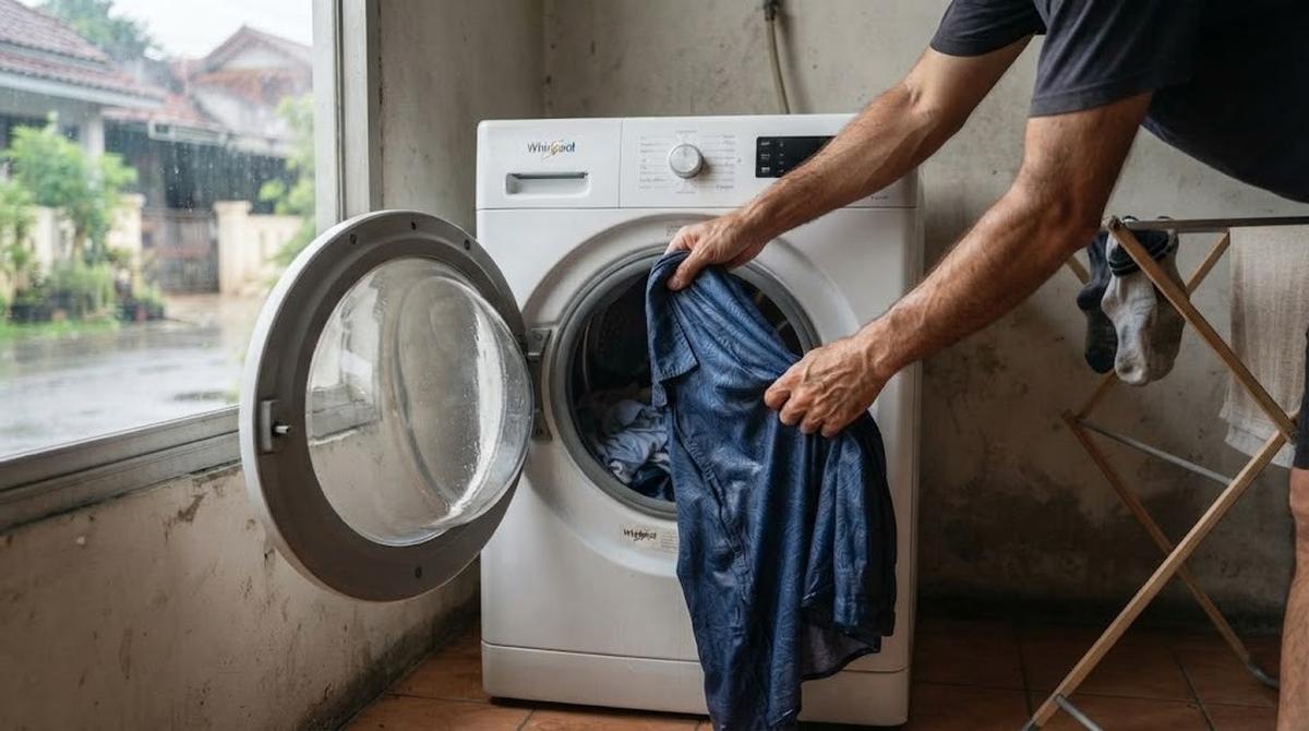 Manfaatkan Pengering Mesin Cuci jika Tersedia