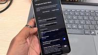 Fitur One UI 7 Quick Share - Samsung A56 5G. Liputan 6/Reanthonio Oktovier Sinanu.