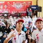 Dua pembalap nasional Ahwin Sanjaya dan Luki Hardiansyah berbagi pengalaman di Honda Dream Cup (HDC) 2019 Makassar, Sabtu (26/10/2019). (foto: honda)