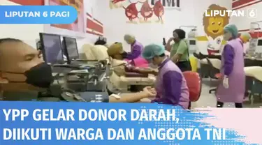 Kegiatan donor darah digelar YPP SCTV-Indosiar di Kota Malang. Tak hanya diikuti oleh warga, kegiatan ini juga diikuti sejumlah anggota TNI AD. Selama 3 hari digelar, PMI Kota Malang dan YPP berhasil mengumpulkan 1022 kantong darah.