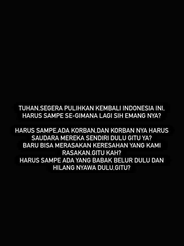 Unggahan Chika Jessica. (Foto: Dok. Instagram @chikajessica88)