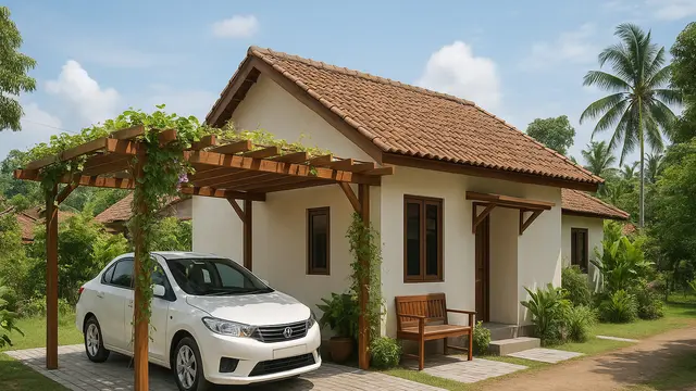 Model Carport Rumah di Desa yang Sederhana tapi Nyaman/via AI